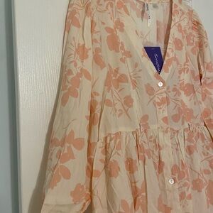 NWT Seraphine Maternity nightie blush colored size 4 US